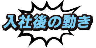 入社後の動き